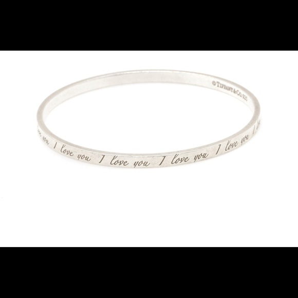 Authentic Tiffany Co I Love You Bangle 